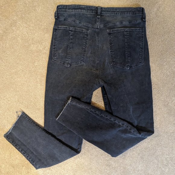 rag & bone Distressed Nina High Rise Ankle Skinny Raw Hem Corduroy Pants - Picture 2 of 7